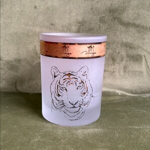 Vintage Siegfried & Roy Tiger Glass Mirage Las Vegas Frosted Tumbler Collectible
